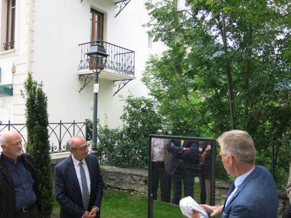 Dévoilement plaque Saint Gervais les Bains