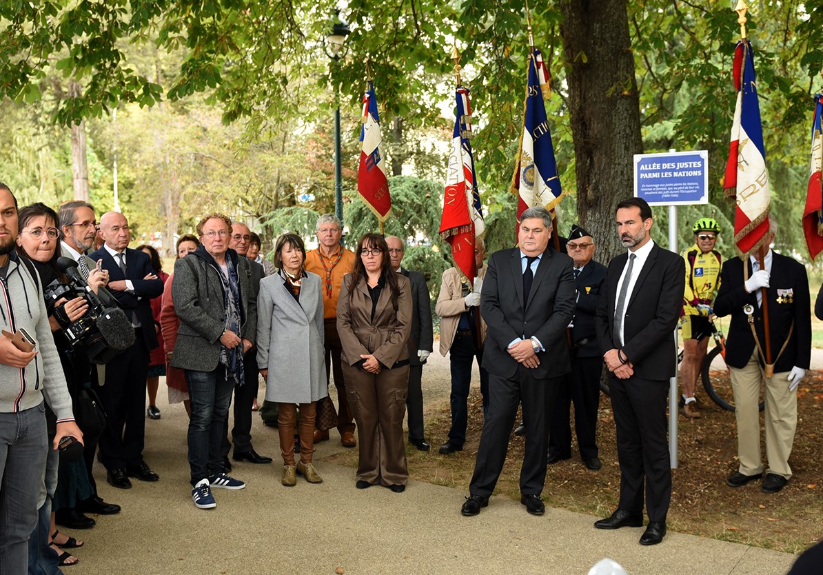 Inauguration Allée des Justes à Vichy