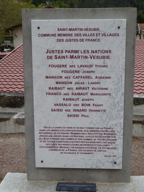 Stèle saint Martin Vésubie