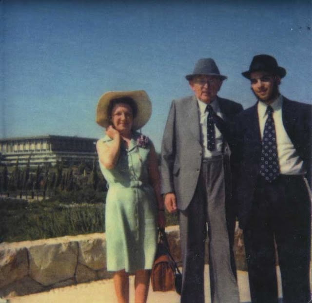 1975 à Jérusalem Raymond avec Raymonde Lombart