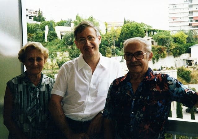 1988,  de gauche à droite Suzanne et Dominique Brondolo, et la famille LIvchitz