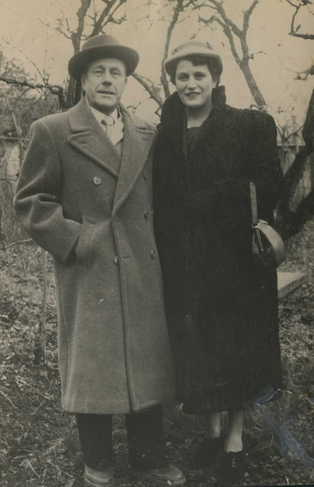 Pierre et Marie Jeanne Batt en 1956