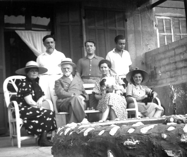 La famille Baud, en haut à gauche Louis Baud