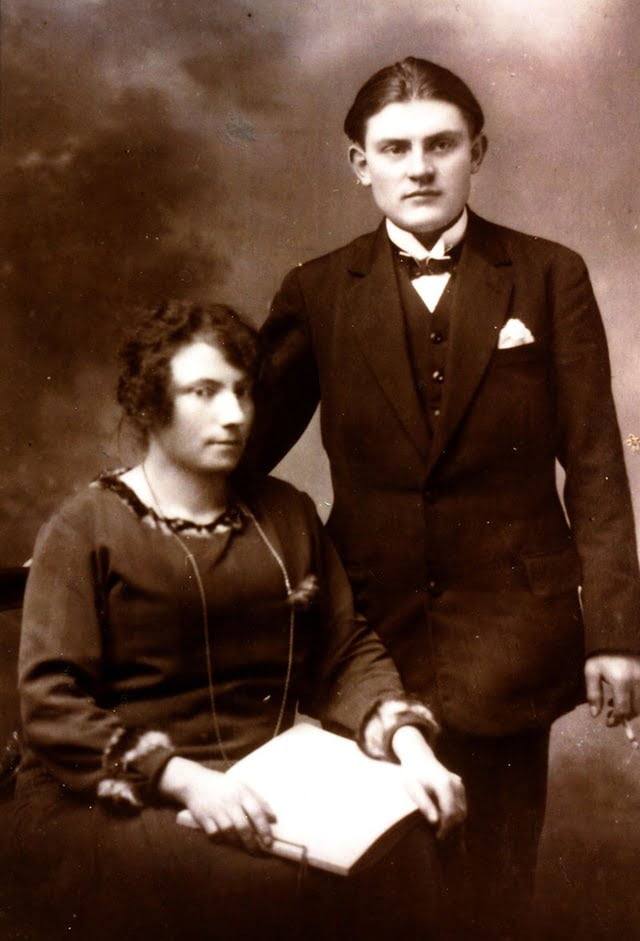 Estelle Cugnet et son époux Pierre