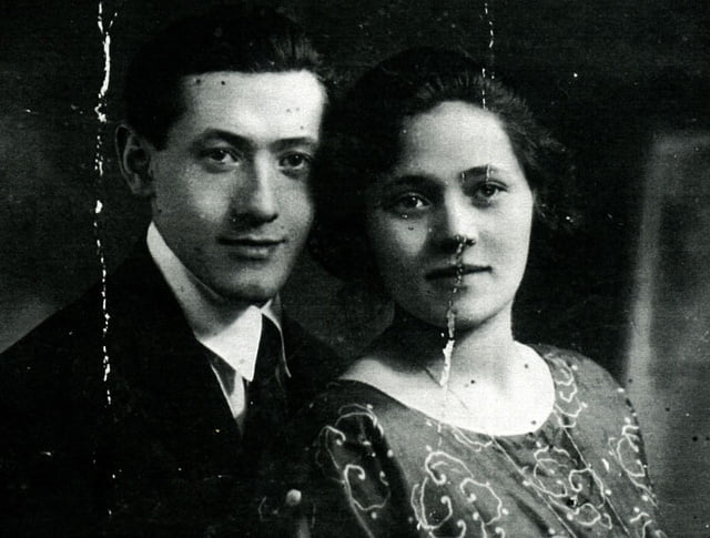 Simon Ruben Lewkowicz avec son épouse Ruchla Herzlikowicz avant leur Déportation en 1942