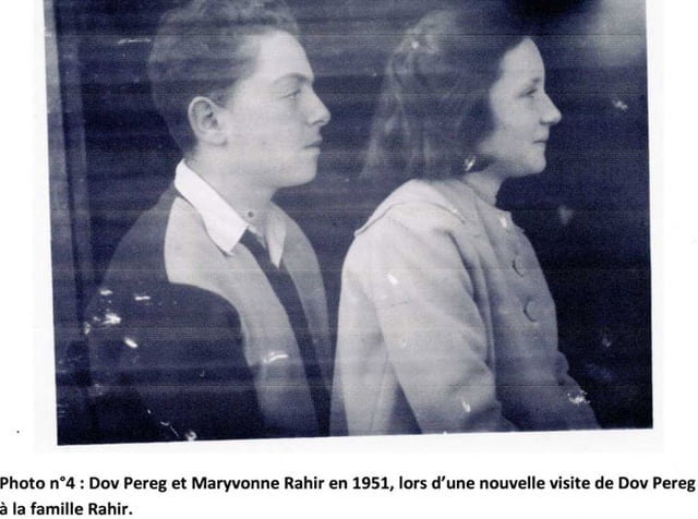 Dov Pereg et Marivonne en 1951