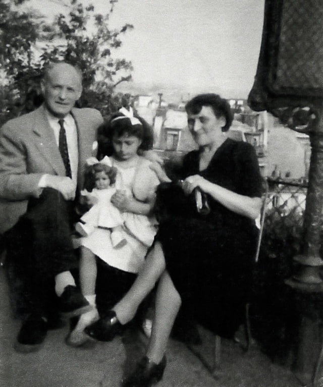 Sylvie Kajman Wachtel avec ses parents