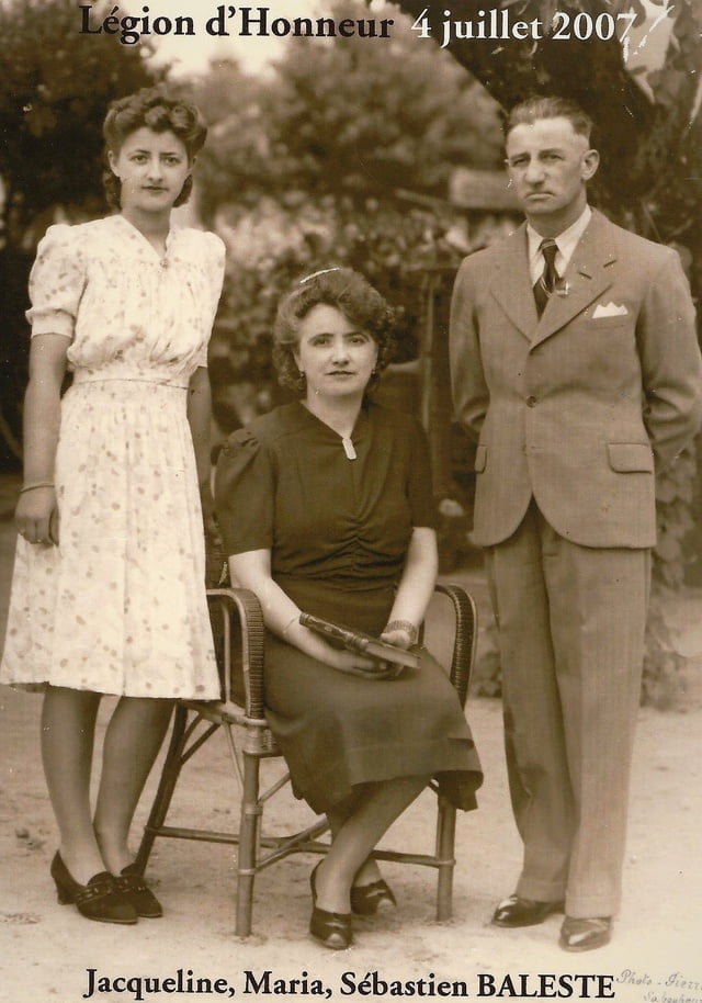 Sébastien, Maria et Jacqueline BALESTE