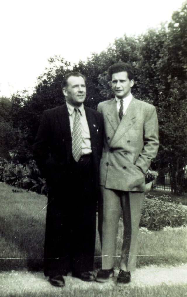 en 1948 Constant ROULLEAU avec le sauvé Jean SFARTZ
