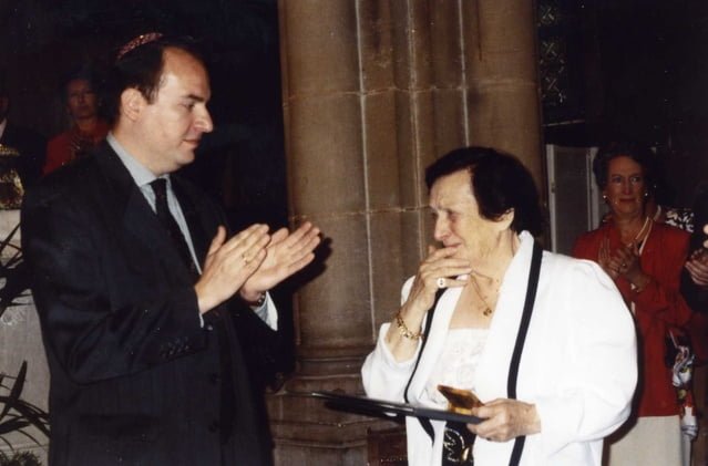 Dans la synagogue de Dijon le 22 juin 1997