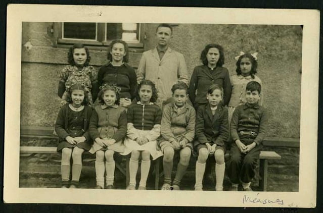 Photo de classe de Measnes, vers 1945