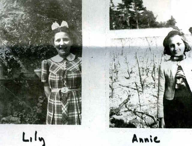 Lily et Annie deux petites enfants juives sauvées