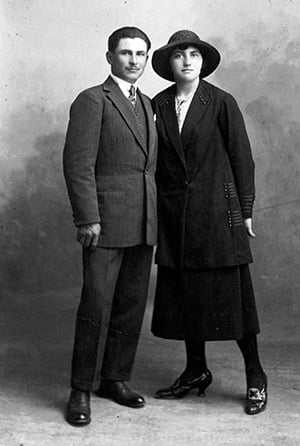 Marguerite et Roger Blaquières en 1925