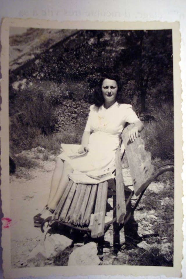 Ginette  à Sisteron en 1943 