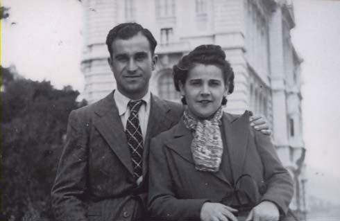 avril 1941 François & sa future femme Eléonore dite Léo à Monte-Carlo