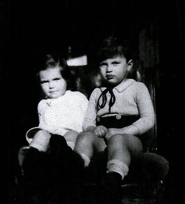 Nicole et Claude Mozis à Cannes en 1943