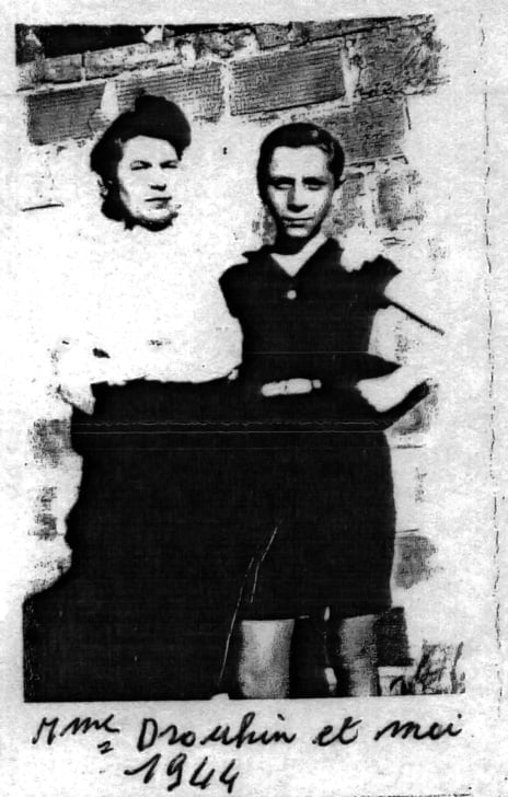 Mme Drouhin et Albert 1944