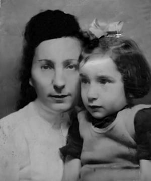 Lea Kotler avec sa mère