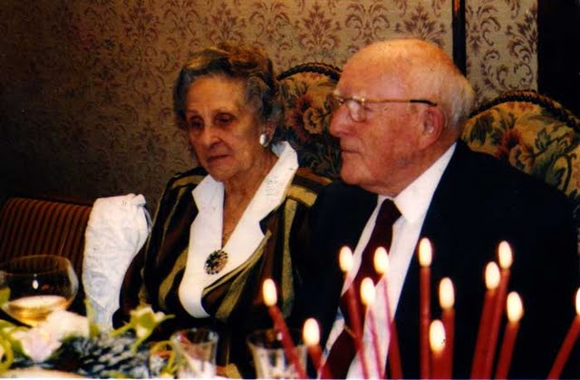 25 Novembre 1987 René & Charlotte Chevallier lors de leurs 60ieme anniversaire de mariage