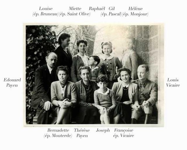 En 1940 La Famille Payen à Lyon