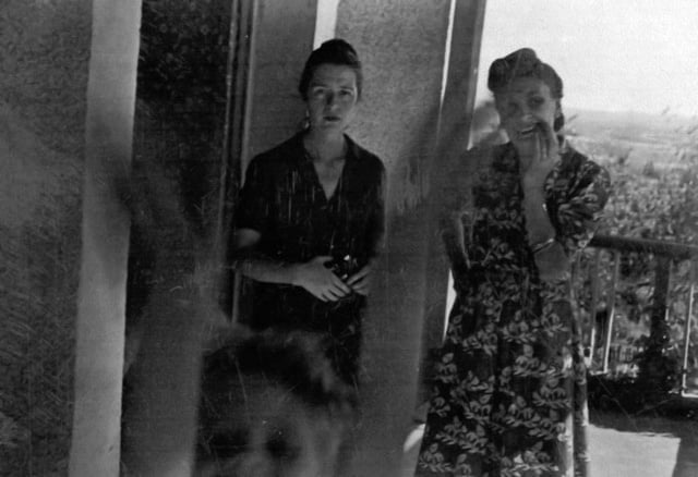 Marie Laboureur avec mme Bondy dans les années 50