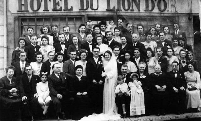 1944, mariage de Léontine la fille des sauveurs