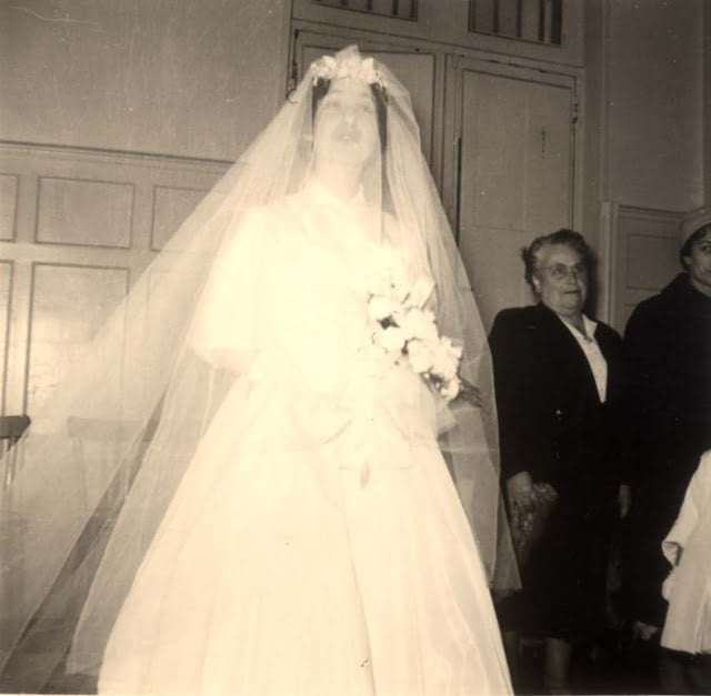 Marcelle Bastien au mariage de Léa Kothler en 1959