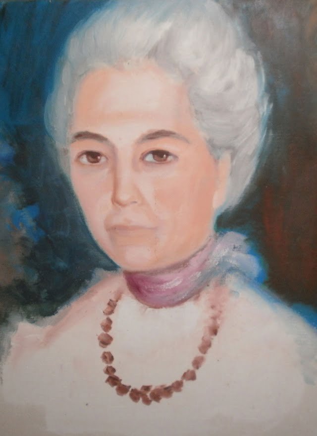 Portrait de Dora RIVIERE par le peintre Janusz de ROLA JANICKI