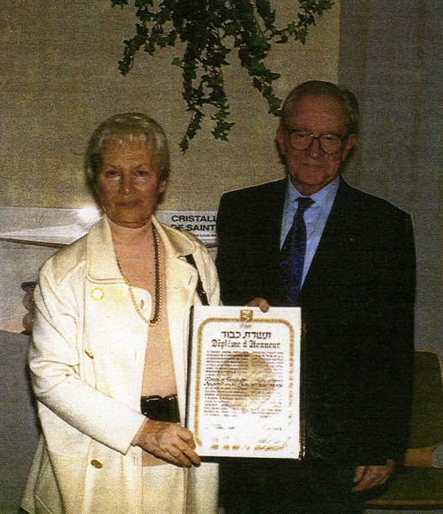 Micheline et Jean Augeard, le 25 mars 1996