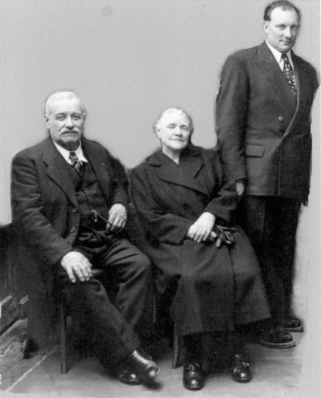 Joseph Gautier et ses parents 