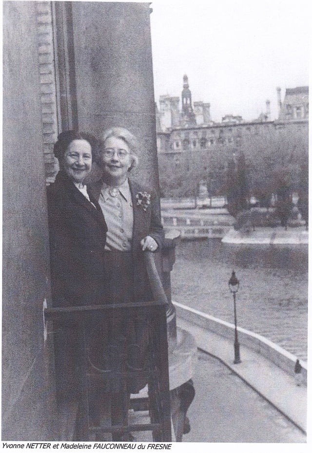 Yvonne NETTER et Madeleine FAUCONNEAU