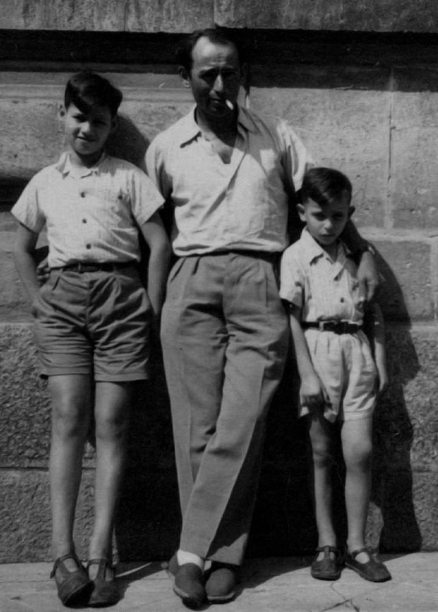 1949 Conquereuil, André Richard et leur Père à Guémené