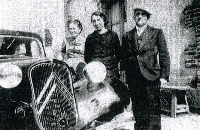 vers 1940 Georges & Germaine Roux avec leur fille Christiane