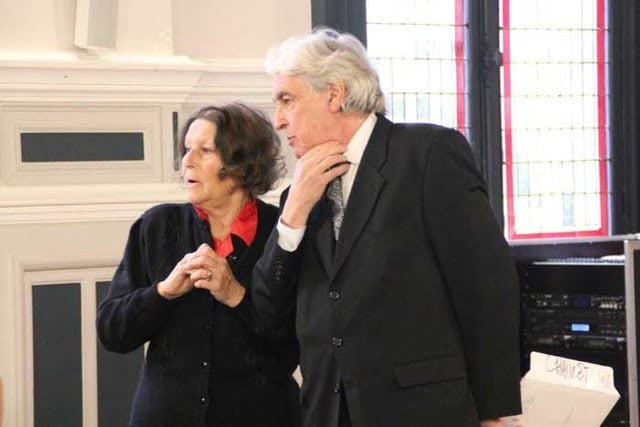 Philippe et Marie-Françoise CHAILLET les enfants du Docteur Chaillet lors de la cérémonie