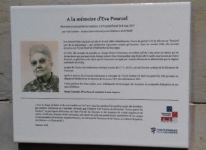 Plaque Eva Pourcel