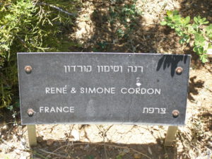 Plaque arbre à Yad vashem