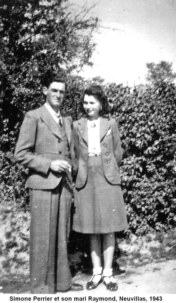 Simone Perrier et son mari