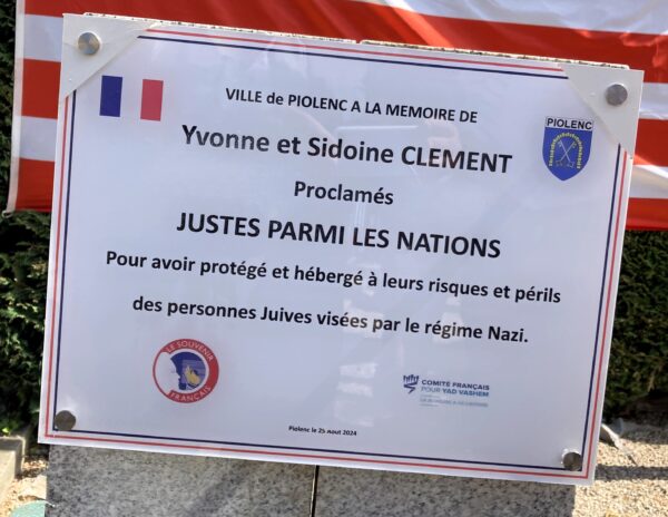 Plaque Clément à Piolenc